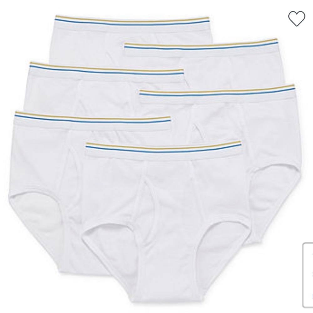 STAFFORD 6p Full Cut Briefs 100% Cotton Size 40 $28 lcsr